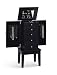 Jewelry : All new item Contemporary espresso finish wood jewelry armoire cabinet chest