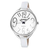 BONGO Womens BG6140 Oversized White Dial Croco