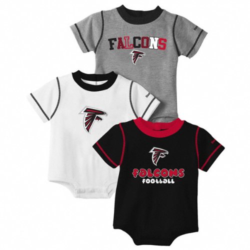 Atlanta Falcons Newborn 3-Piece Creeper Set