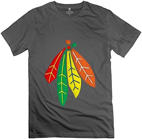 NHL Men's Chicago Blackhawks Primary Logo T-shirt DeepHeather Medium