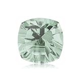 12.28-13.10 Cts of 15 mm AA Cushion Concave Green Amethyst ( 1 pc ) Loose Gemstone