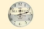 Framed Sea Shells Clock