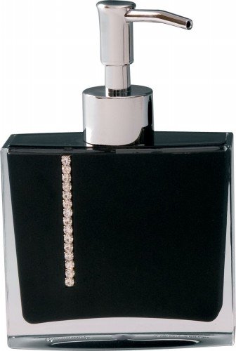 Sanwood 6941925 Marilyn Seifenspender, Acryl mit Swarovski-Kristallen, schwarz