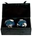 Best 16th 21st 30th Birthday Gift Idea - 1.5" Chinese Cloisonne Health Balls w/ Bagua in Fabric Case