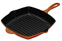 Le Creuset Cast Iron Square Grillit, Volcanic, 26 cm