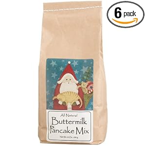 Brown Family Farm All Natural Buttermilk Pancake Mix, Santa Artwork, 24-Ounce Bags (Pack... by Brown Family Farm