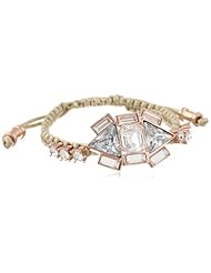 Vince Camuto Jewel Purpose Khaki Macrame Bracelet, 8"