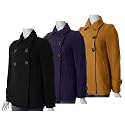 Famous American Label Juniors Double Breasted Wool Pea Coat