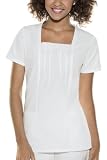 Baby Phat Wild Romance Square Neck Scrub Top