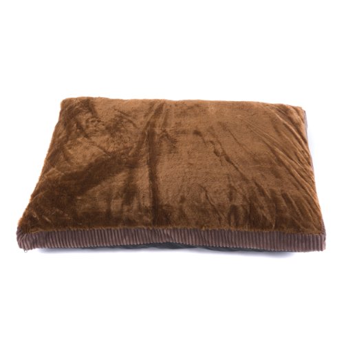 Reviews Favorite 40 Inch By 30 Inch Square Brown Plush Dog Pillow