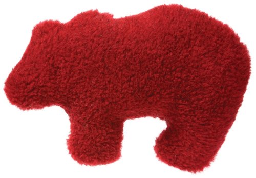 West Paw Design Gallatin Grizzly Squeak Toy for Dogs, Cardinal