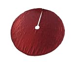 Classic Red Tree Skirt - Embroidered Taffeta