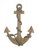 Wood Decorative Antiquefinish Anchor 24h,17w