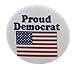 A&T Designs Proud Democrat 1.25