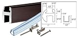 CRL Oil Rubbed Bronze Deluxe Shower Door Header Kit - 66 in long