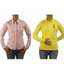2 Womens Ralph Lauren Skinny Polo Oxford Casual Shirt (Size: L)