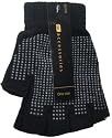 Black Fingerless Magic Gloves + Palm Grip by RJM GL310