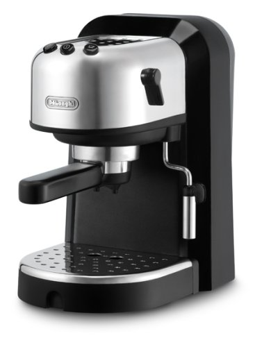 DeLonghi EC270 15-Bar-Pump Espresso Machine - Black and Stainless