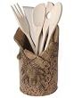Decorative Pinecone Utensil Pot / Vase