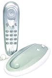 Tisch/Wand-Telefon, silber/weiss inkl. 2m Anschlusskabel