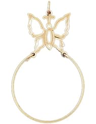 Dazzlers Solid 14k Gold Butterfly Holder Charm Pendant Available in three colors from jewelsberry (weights: 1.5 grams only)
