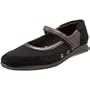 Aerosoles Women's Gram Central Flat,Dark Silver Leather,8.5 M US