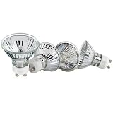 35 WATTS MR16 GU10 BASE FMW FLOOD HALOGEN LIGHT BULB WITH LENS COVER 120 VOLTS 4,000 HOURS 36 DEGREE BEAM SPREAD 4 PACK