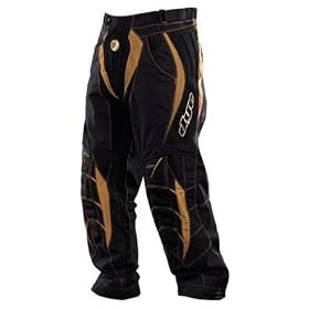 Dye C7 Men's Paintball Pants - Black / Gold