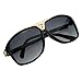 zeroUV - Designer Inspired Square Flat Top Aviator Sunglasses