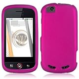 Motorola CLIQ 2 Rubberized Shield Hard Case - Rose Pink