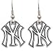 New York Yankees Dangle Earrings Sculpted Pewter