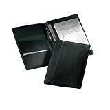 Prescription Pad Holder in Black Leather: Florentine Napa
