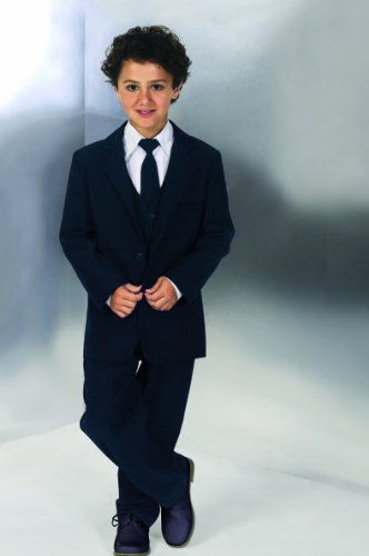 Boys Navy Suit Set with Five Pieces
