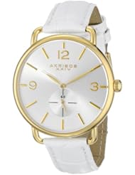 Akribos XXIV Womens AK658WTG Essential Analog Display Japanese Quartz White Watch