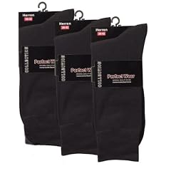 3 Paar schwarze Herrensocken ,,Business"