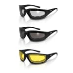 3 Pairs Kickback Foam Padded Motorcyc...