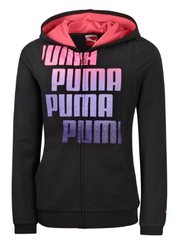 PUMA Kinder Sweatjacke Story Hooded Sweat Jacket Organic Cotton, black, 116, 815166 01 Preisvergleich