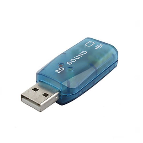 Kingmys USB 2.0 TO 3D AUDIO SOUND CARD ADAPTER VIRTUAL 5.1