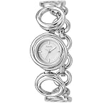 Fossil Round Link Metal Strap Wrist Watch (ES2580)