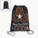 Plain Denim Drawstring Backpack