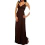 Brown Maxi Boho Summer Halter Celeb Beach Party long Dress