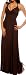 Brown Maxi Boho Summer Halter Celeb Beach Party long Dress