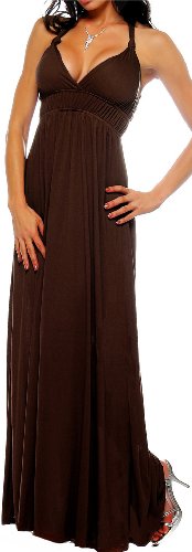 Sales Brown Maxi Boho Summer Halter Celeb Beach Party long Dress Sales Brown Maxi Boho Summer Halter Celeb Beach Party long Dress