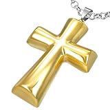 Large Gold Rock Star Cross pendant