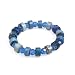Beads and Recycled Magazines Blue Bracelet 