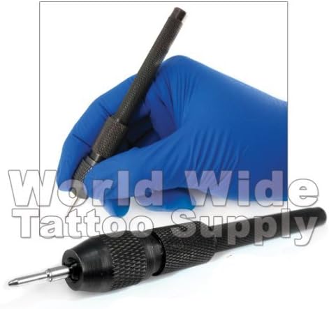 BRASS PEN HOLDER for Skin Marking Pens Tattoo Stencil Outline Design Supply by Skin Surfer Pens