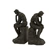 Classic Style "Thinker" Decorative Sculpted Bookends 2-Piece Set