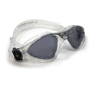 Aqua Sphere Kayenne Goggles - Tinted Lens - Clear Skirt/Transparent and Silver Trim