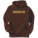 Hoodie Mens Brown  My best friend is a Sphynx  Cats