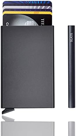 Men's RFID Blocking Aluminum Credit Card ID Holder Case - Slim, Protective and Stylish Travel Wallet [ 6 Card Slots ]